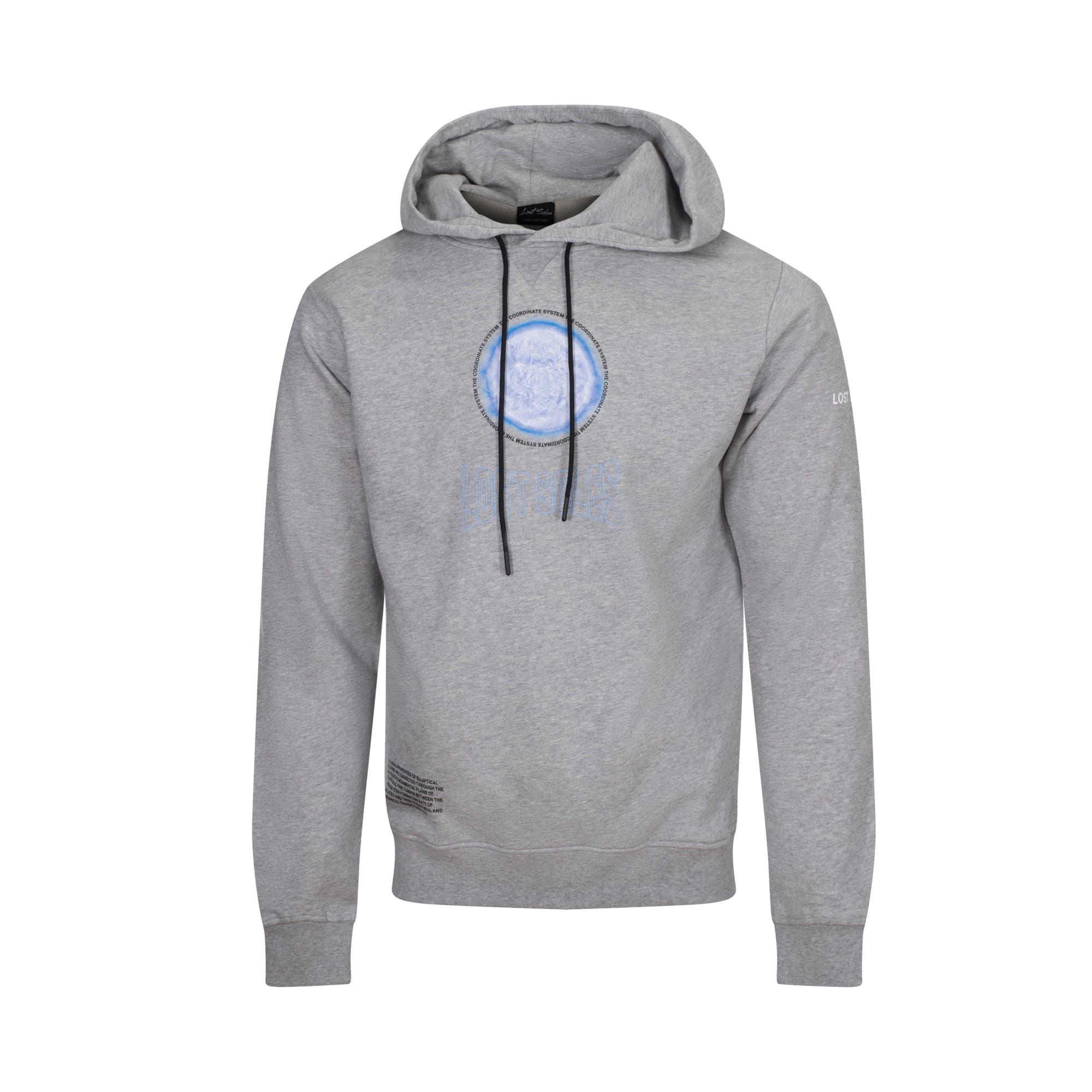 Grey Coordinate System Luxury Hoody