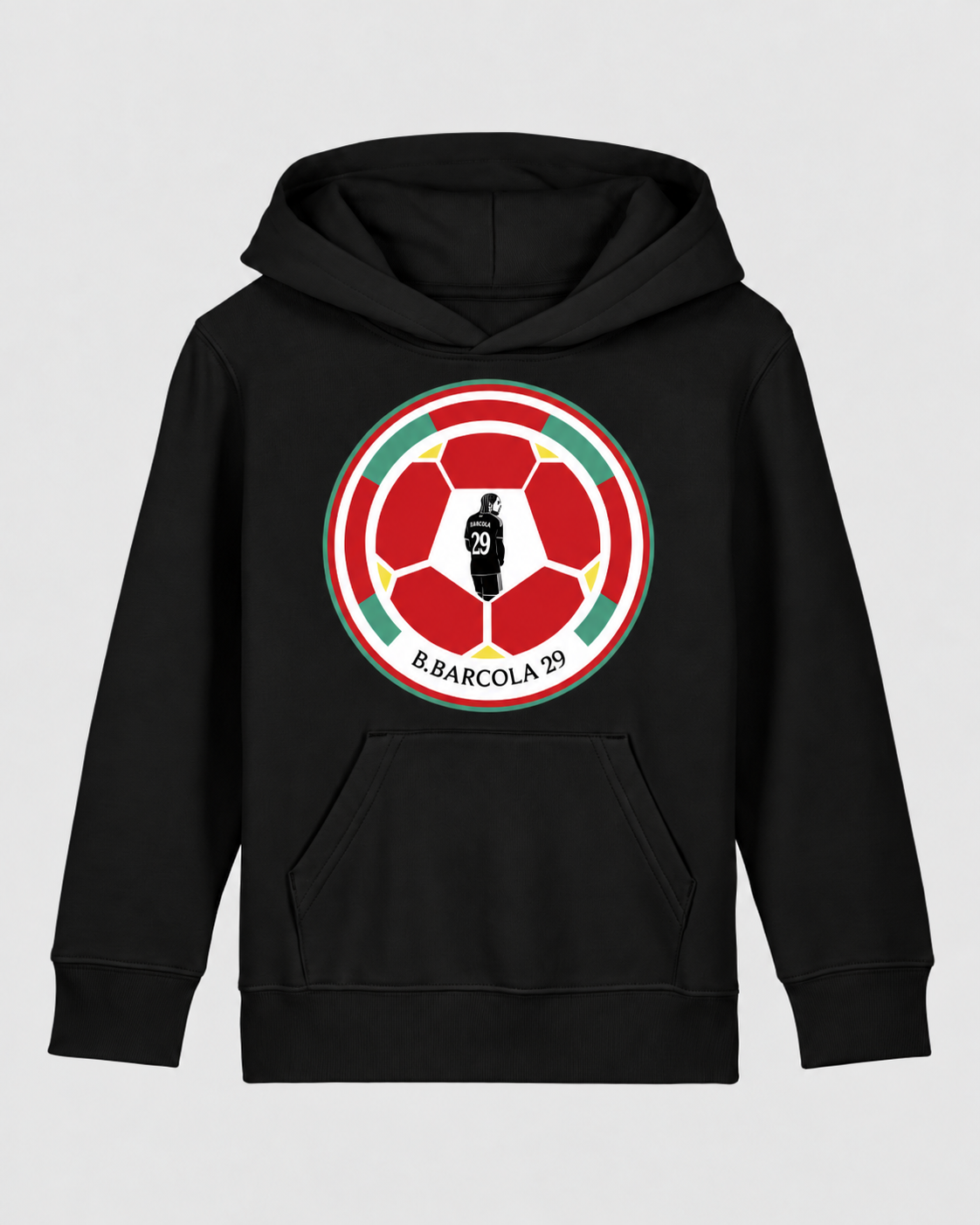 Barcola kids hoodie black (back order shipped 9th Nov)