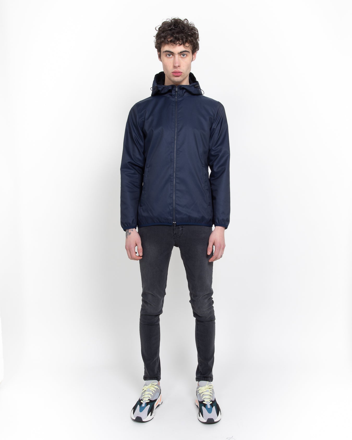 Navy Windbreaker