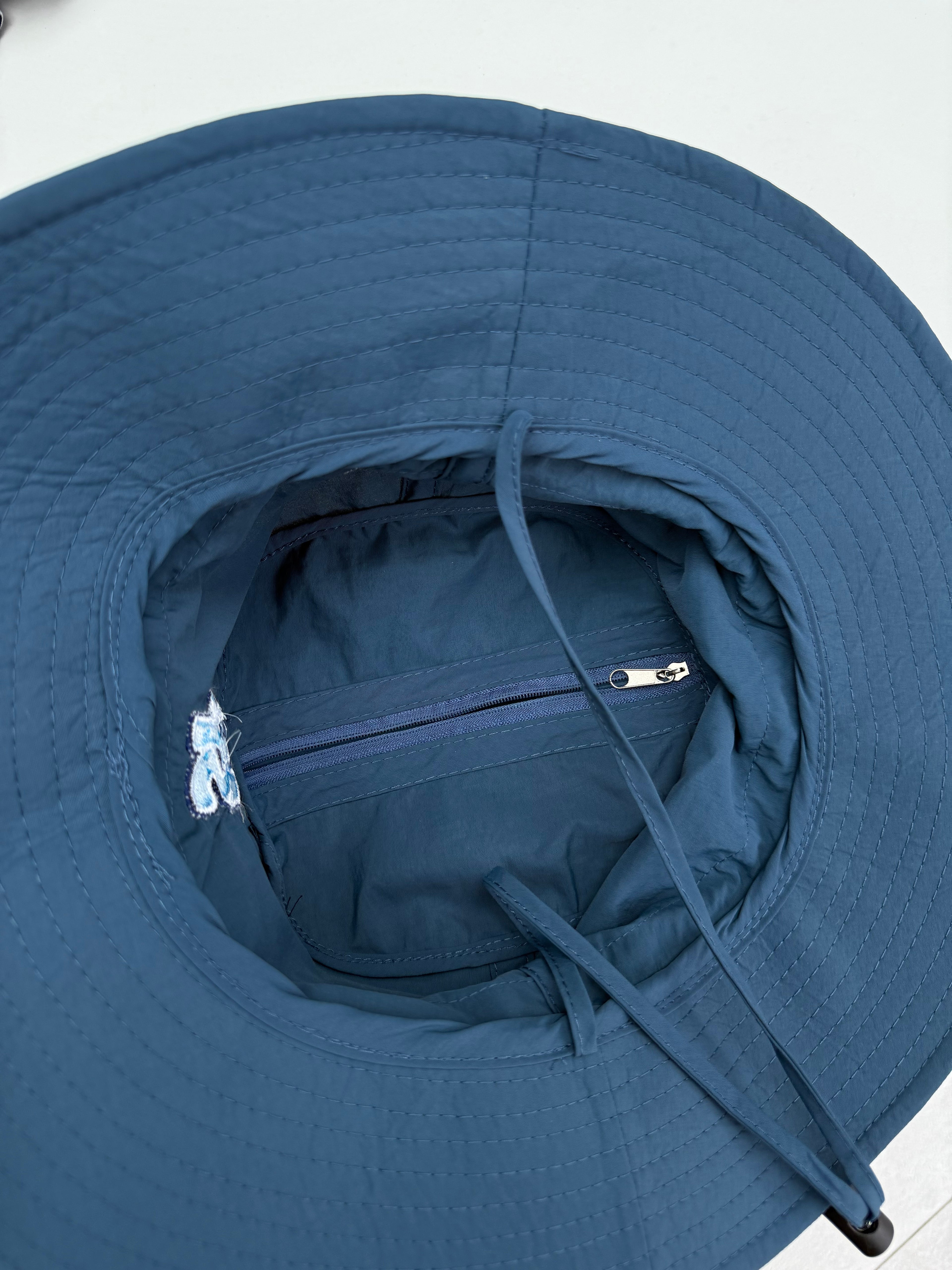 Blue festival bucket hat