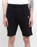 Kids Black Fabric Shorts
