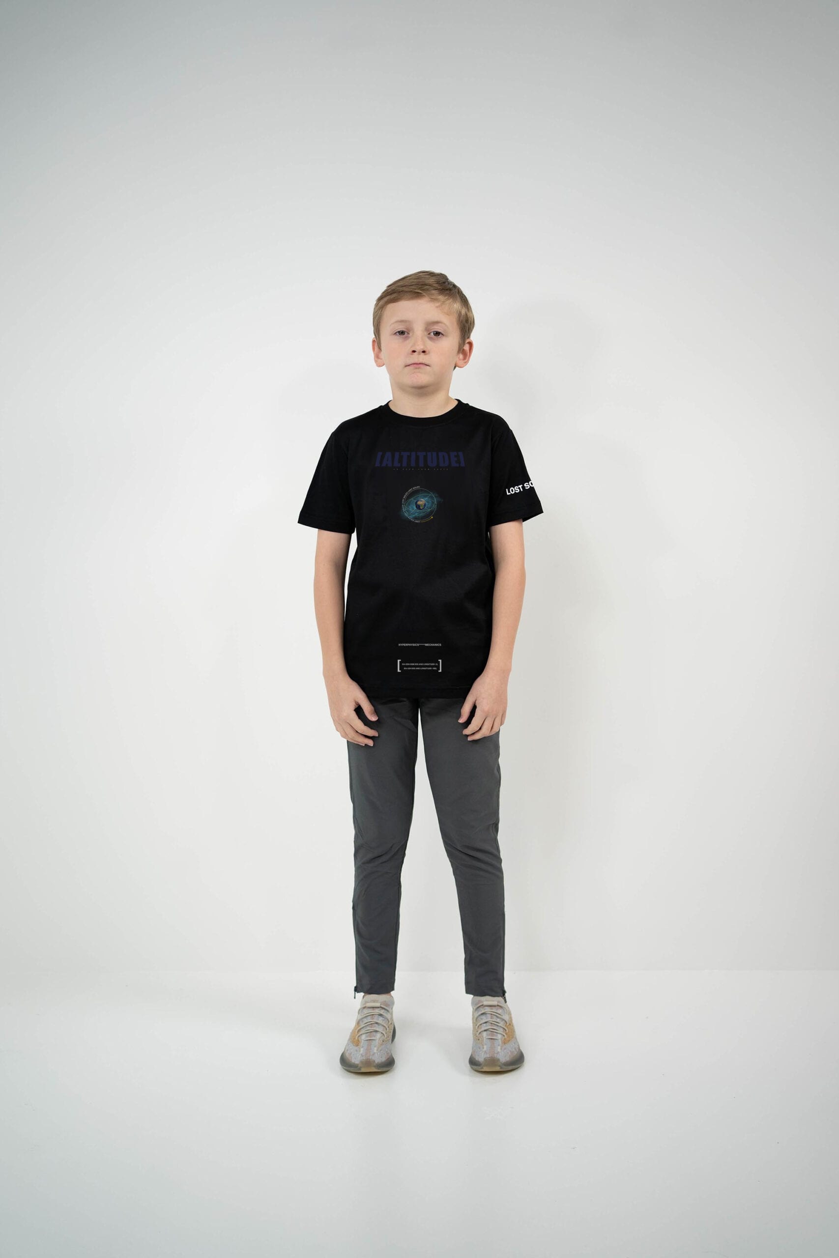 Kids Black Altitude Tshirt