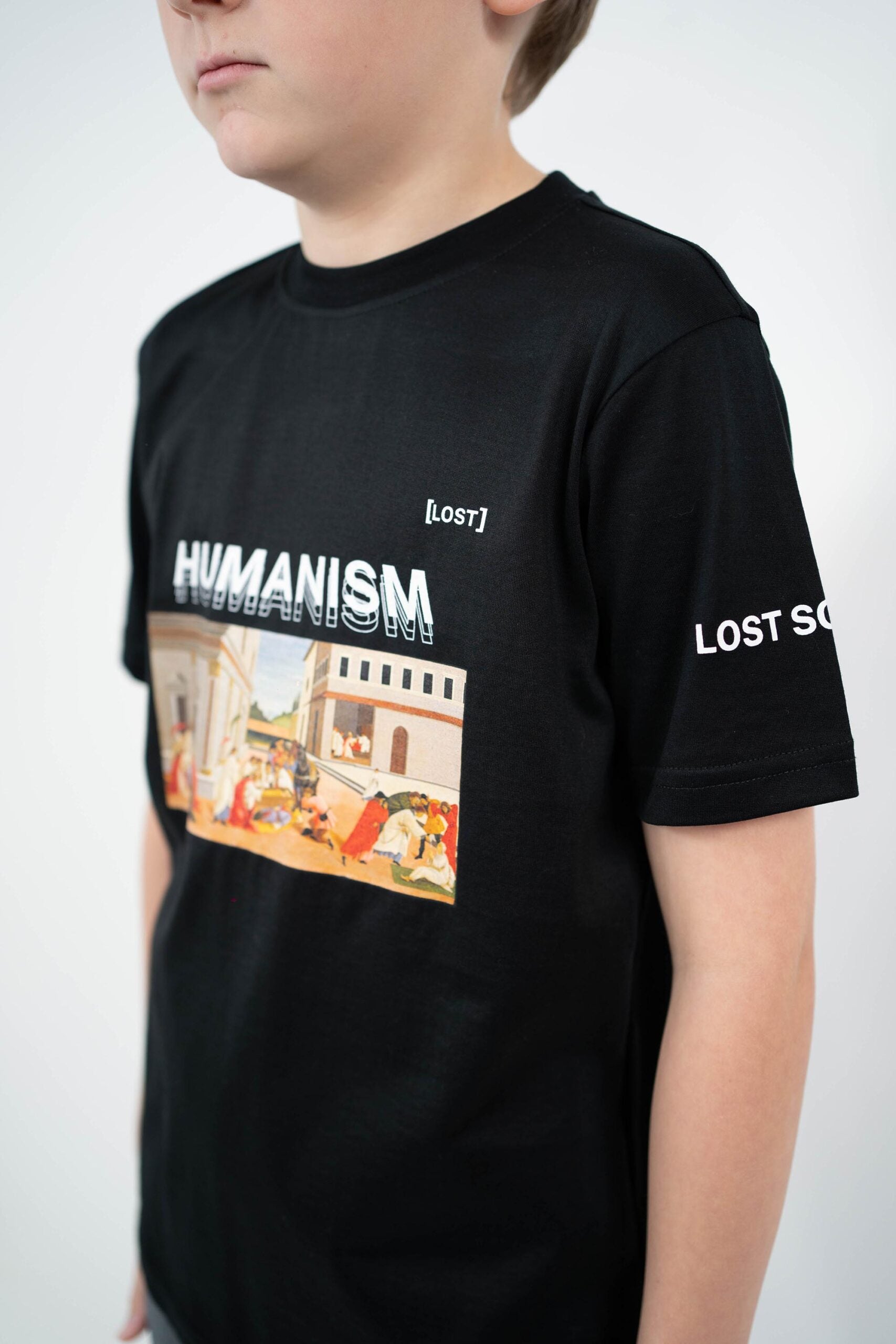 Kids Black Humanism Tshirt