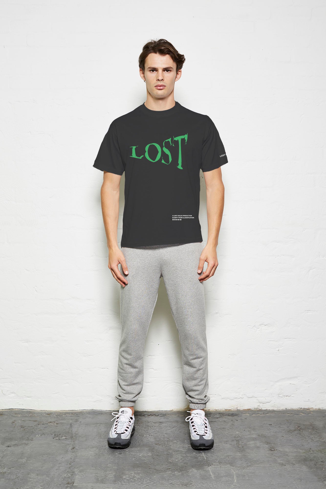 Black Lost House Oversized Tshirt