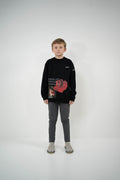 Kids Black Visual Art Jumper