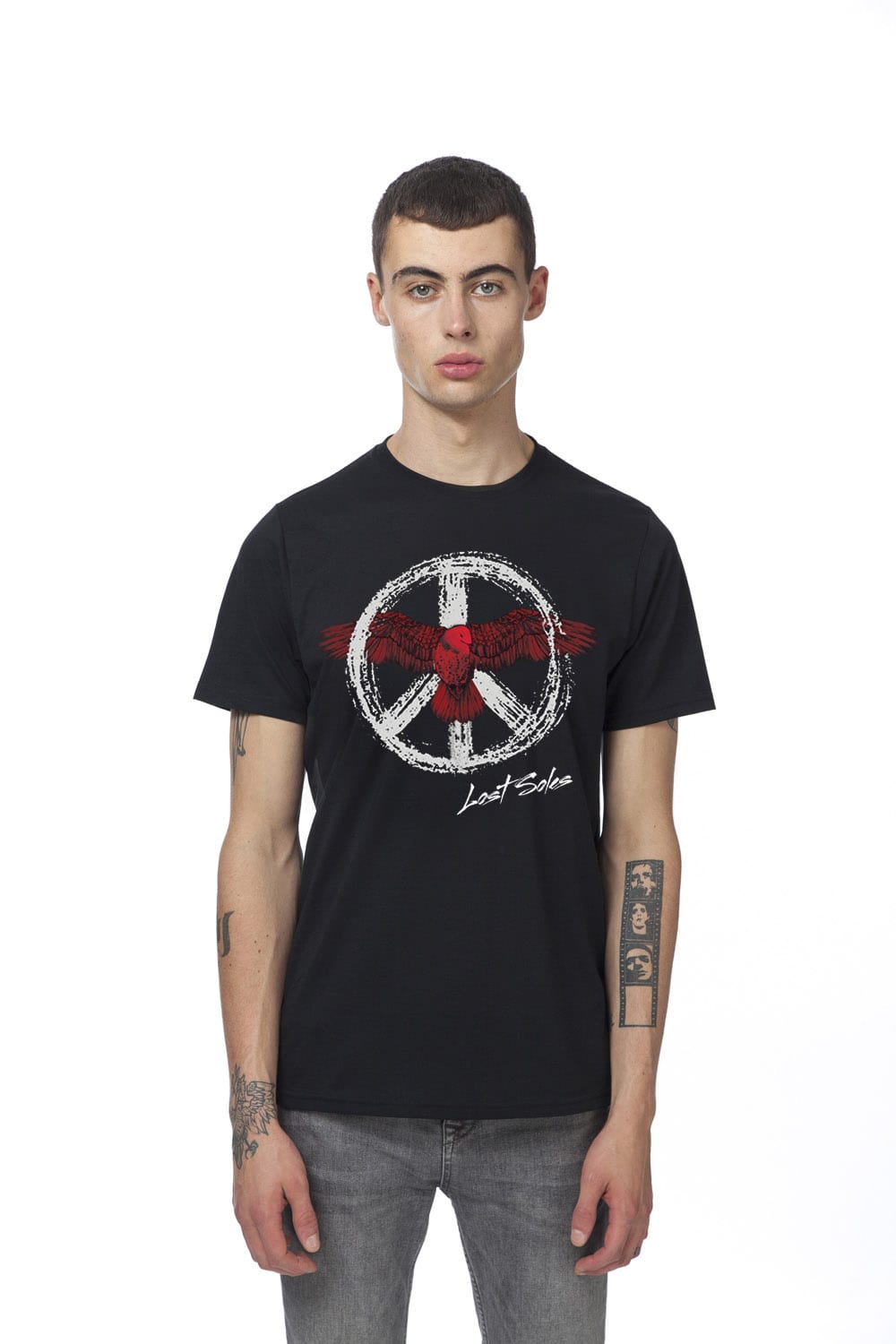 Black Peace and Bird T-Shirt (Black Label)