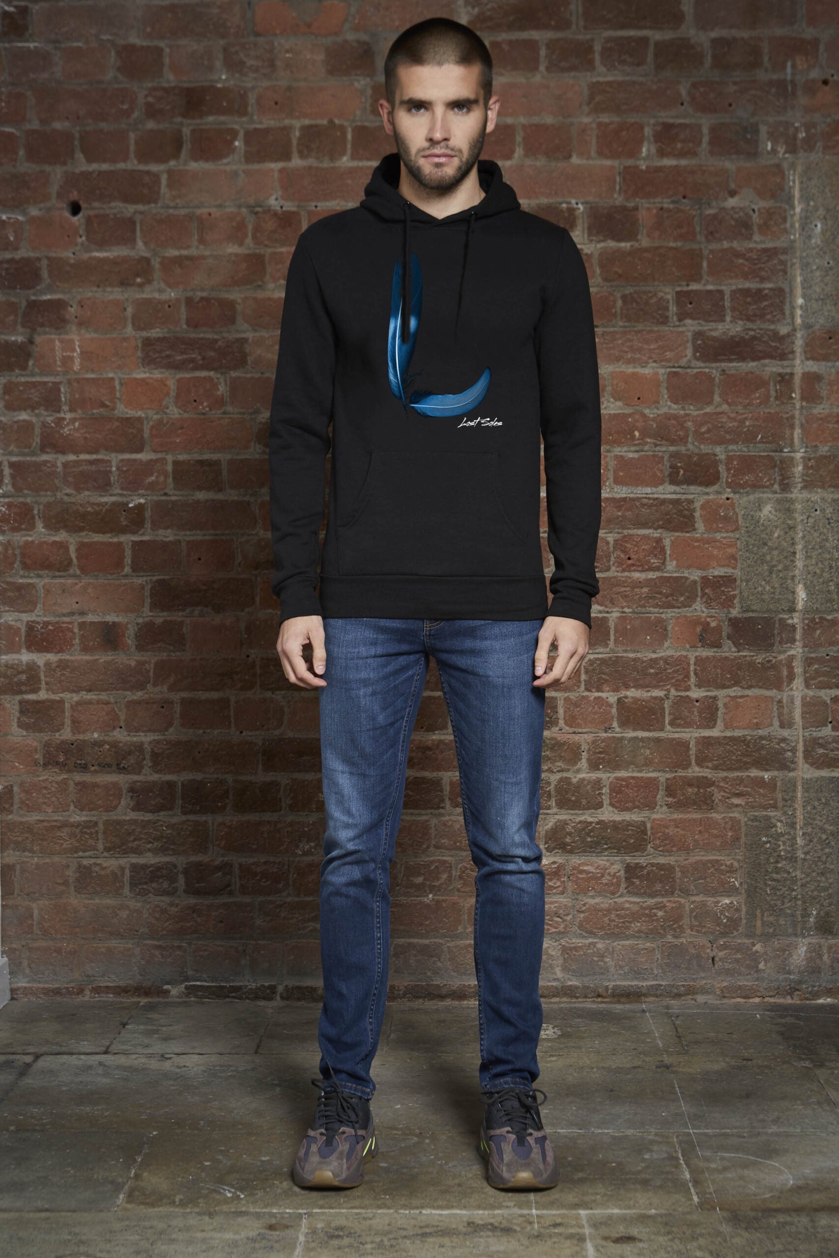Feather Black Hoody