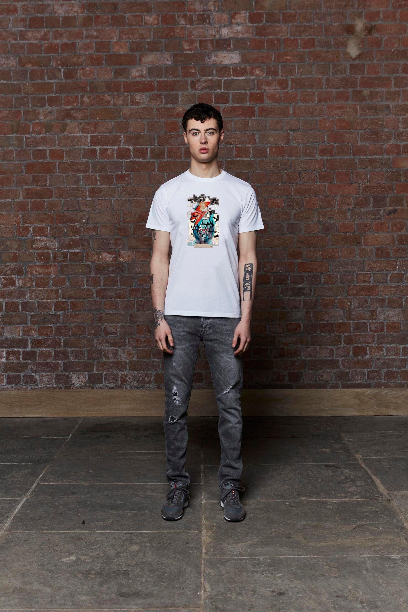 Bowie T-Shirt White (Black Label)