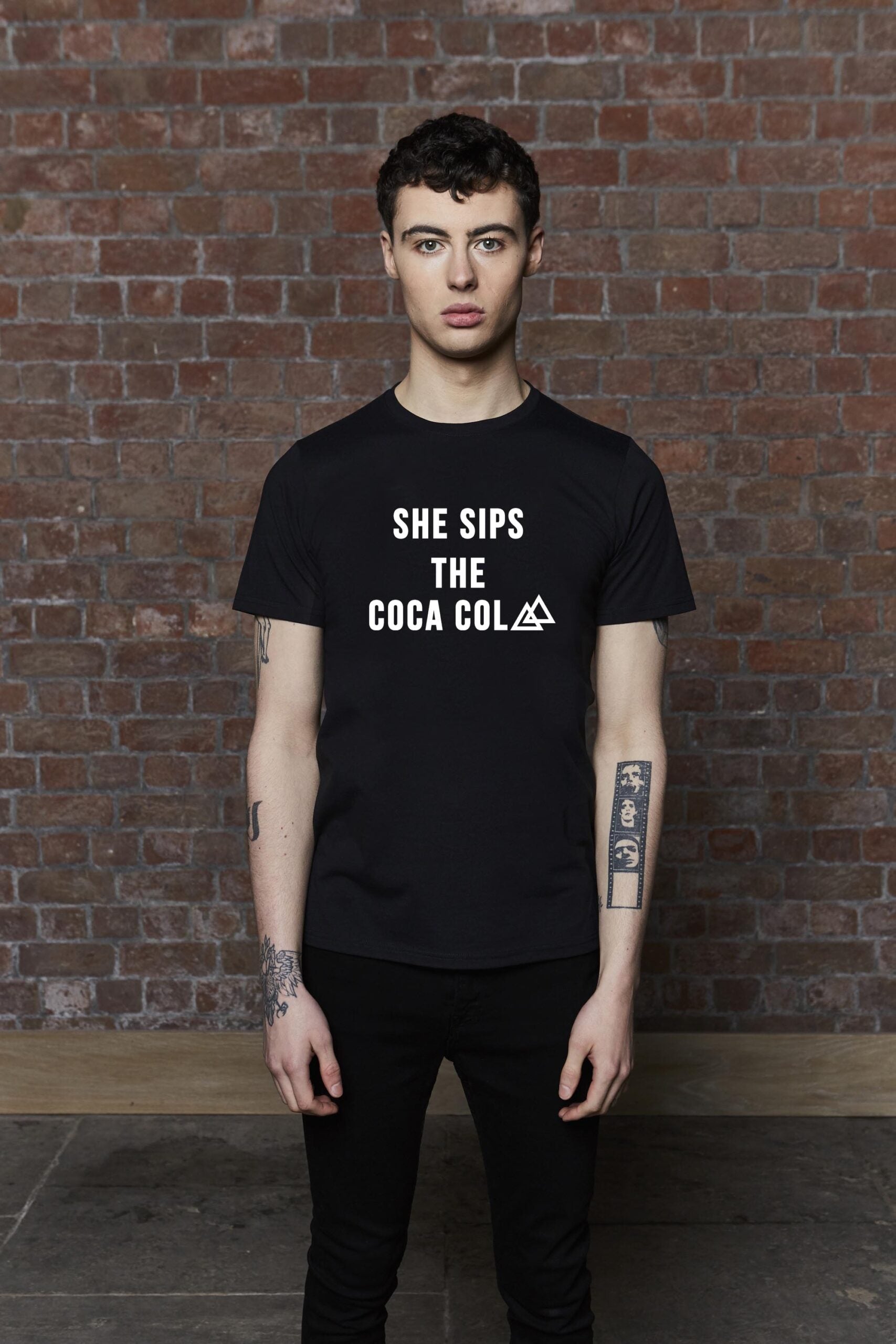 She Sips the Coca Cola (Camelphat) Black TShirt