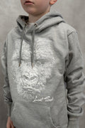 Kids White Gorilla Hoody Grey