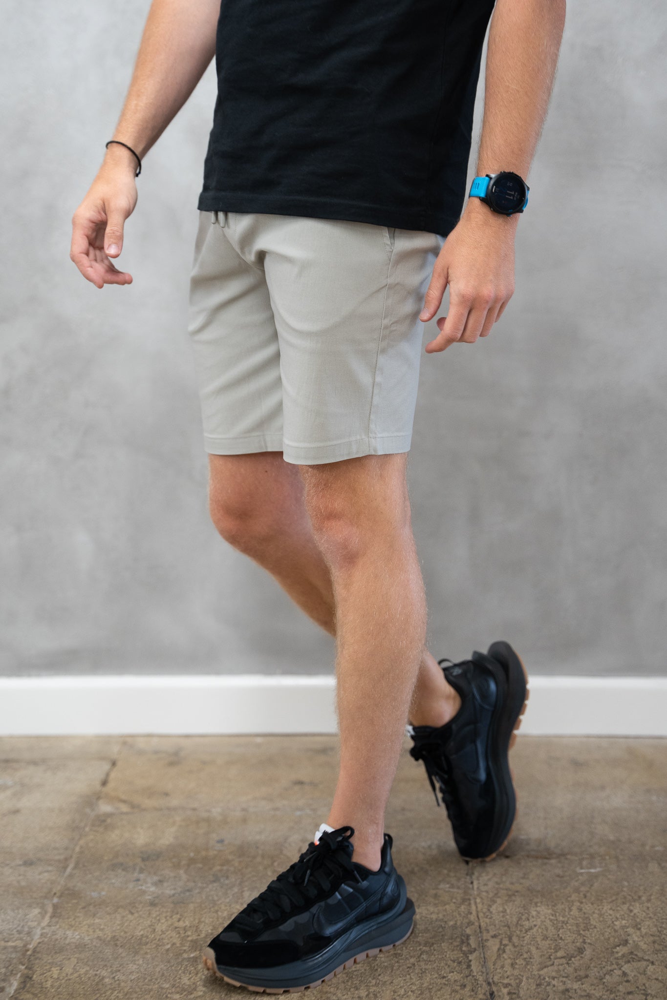 Men's Nylon Stretch Shorts Stone