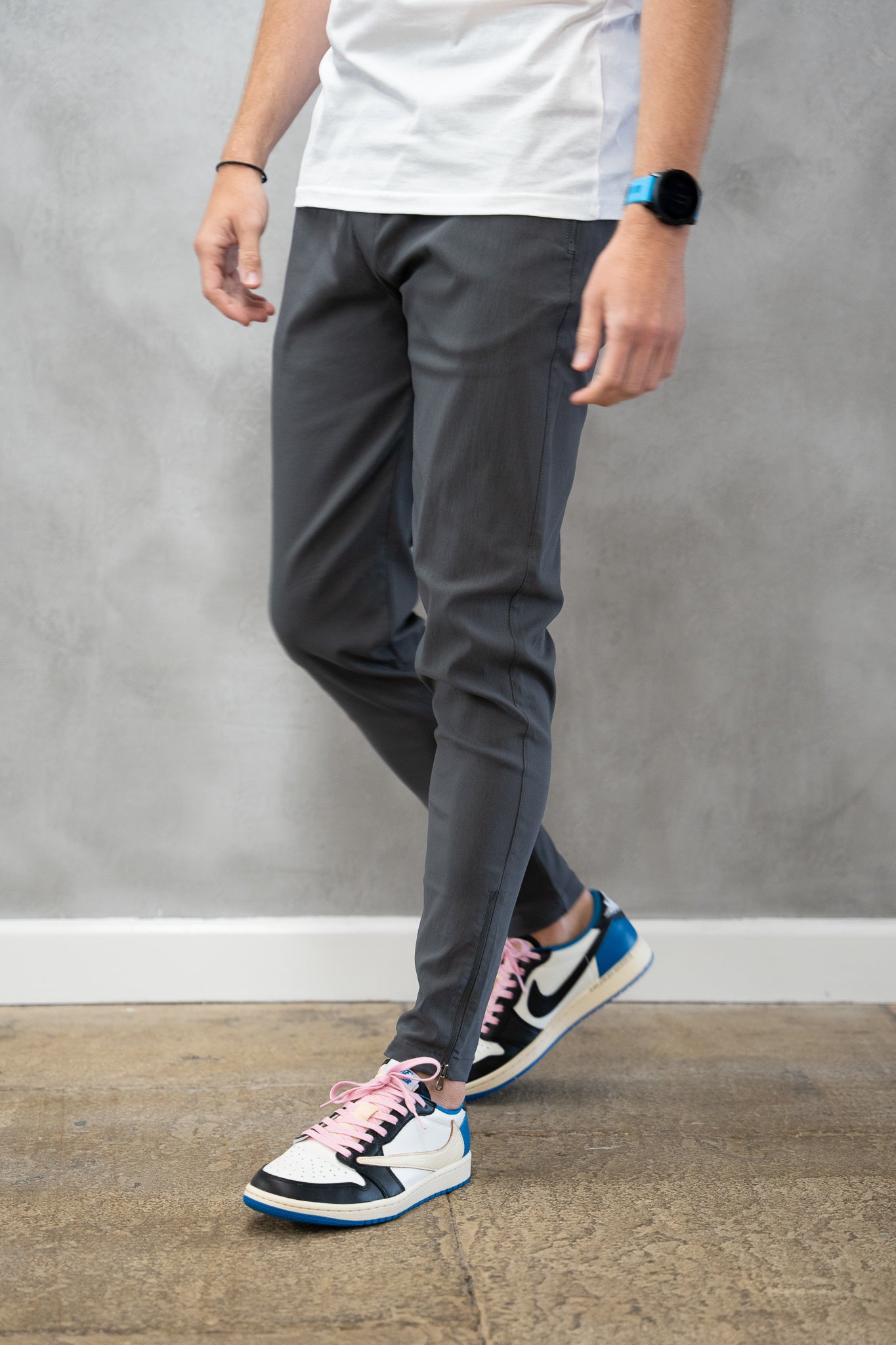 Men's Nylon Stretch Pants Grey