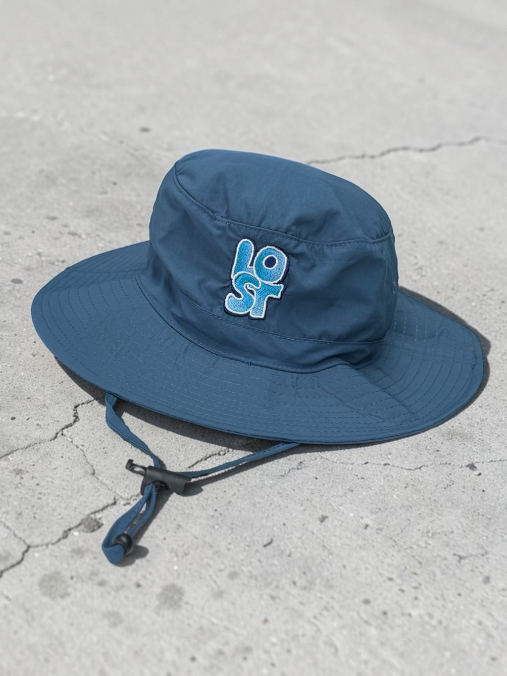 Blue festival bucket hat