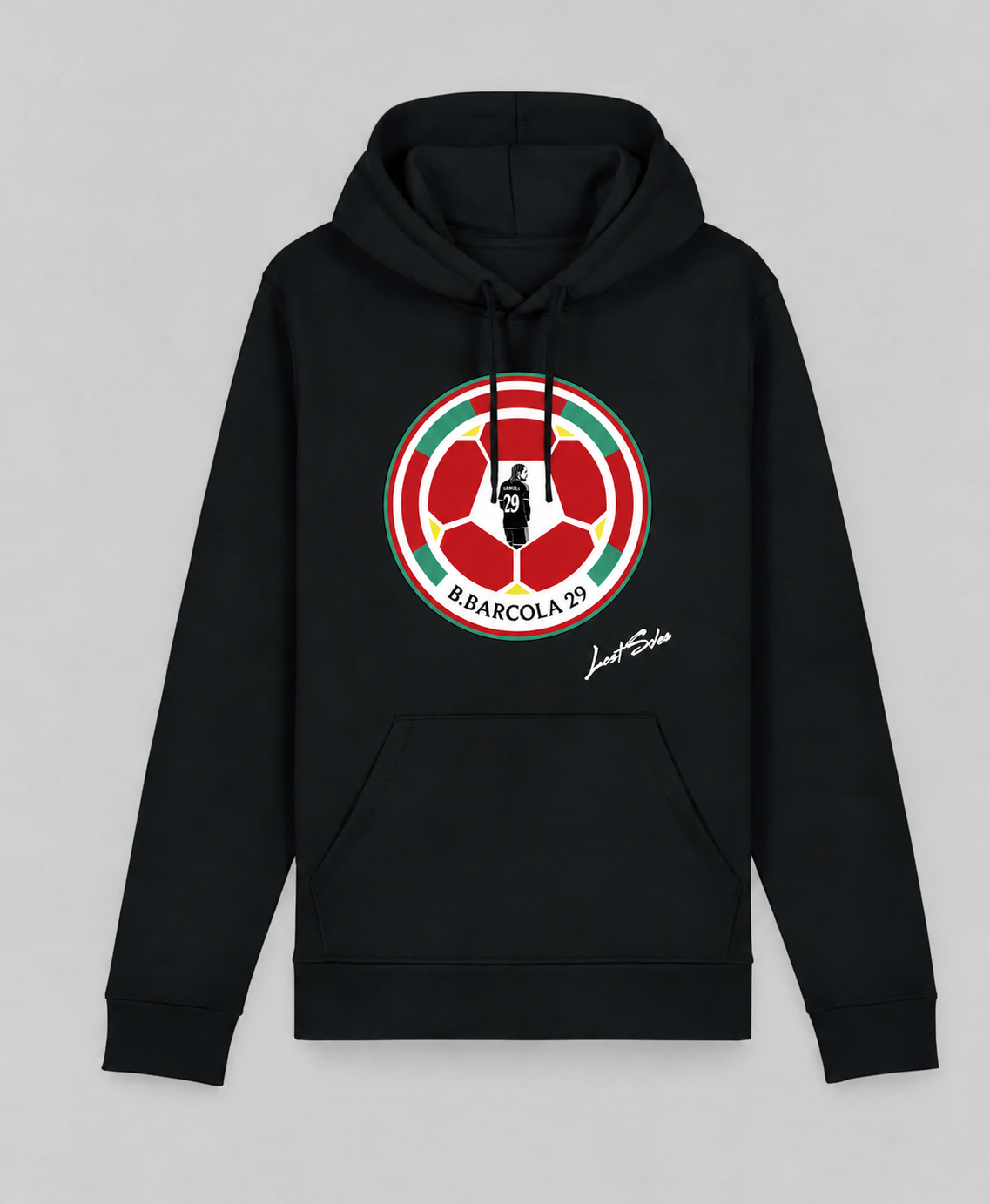 Barcola hoodie (black) back order shipped 9th Nov