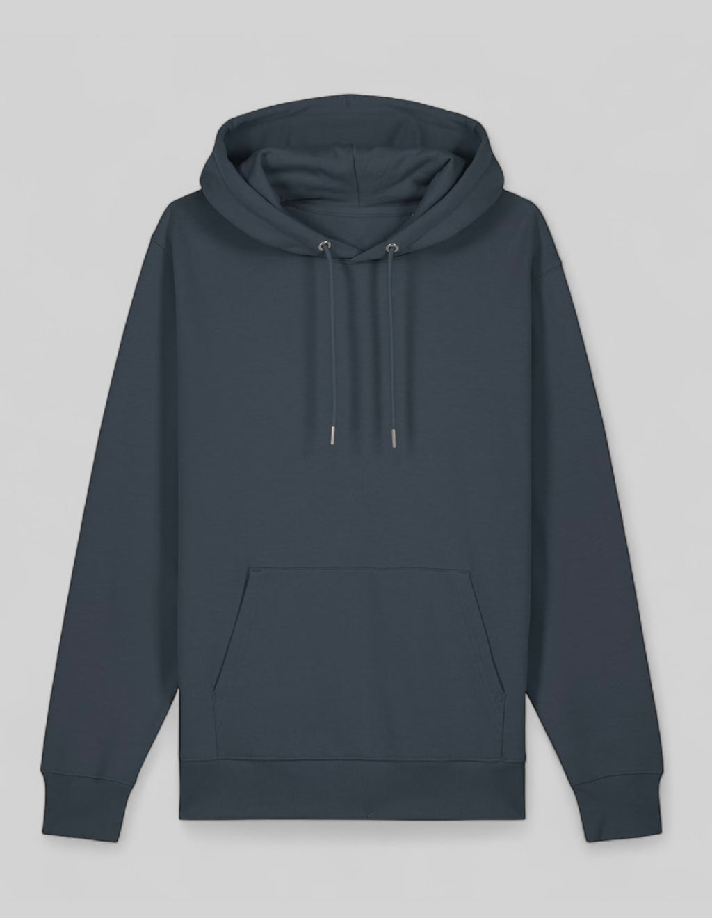 Luxury plain ink grey hoodie