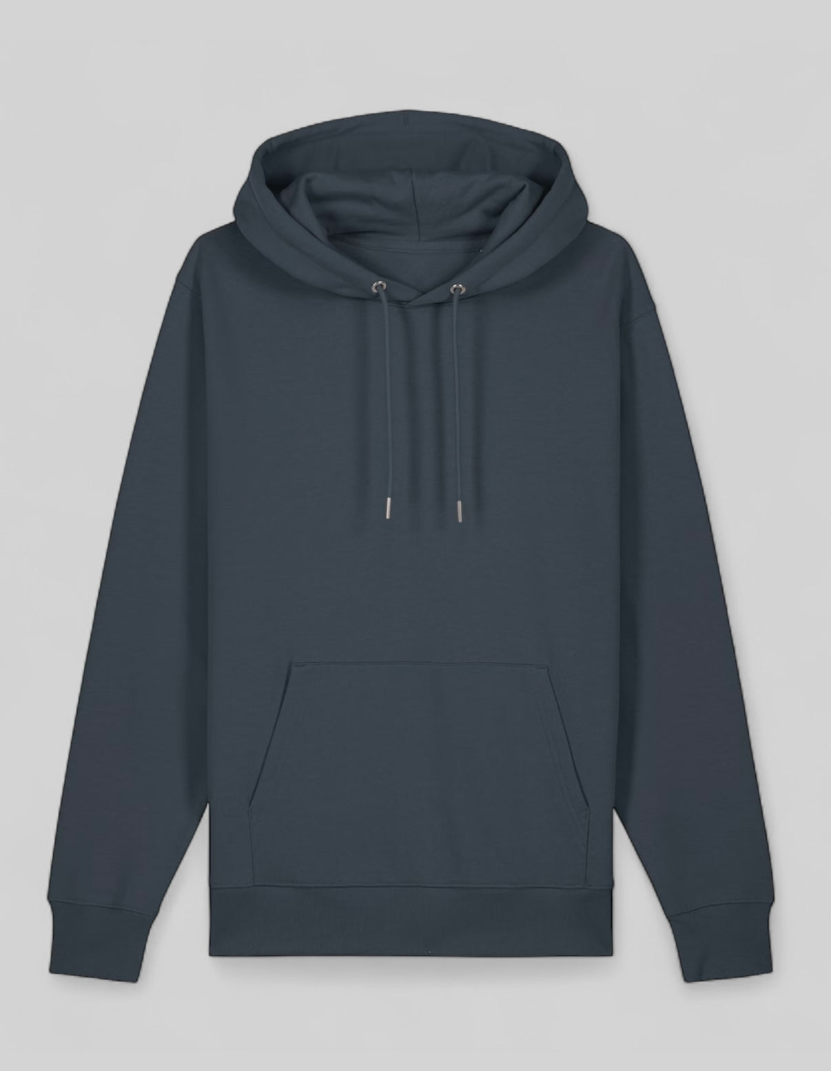 Luxury plain ink grey hoodie