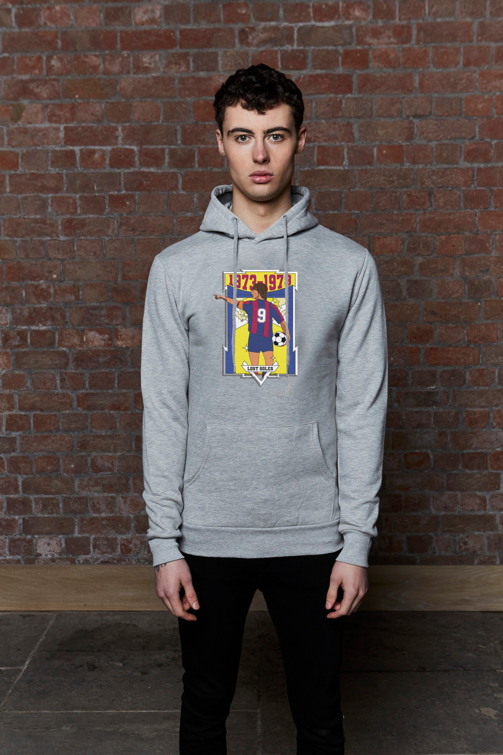 Kids Animated Cruyff Hoody Grey