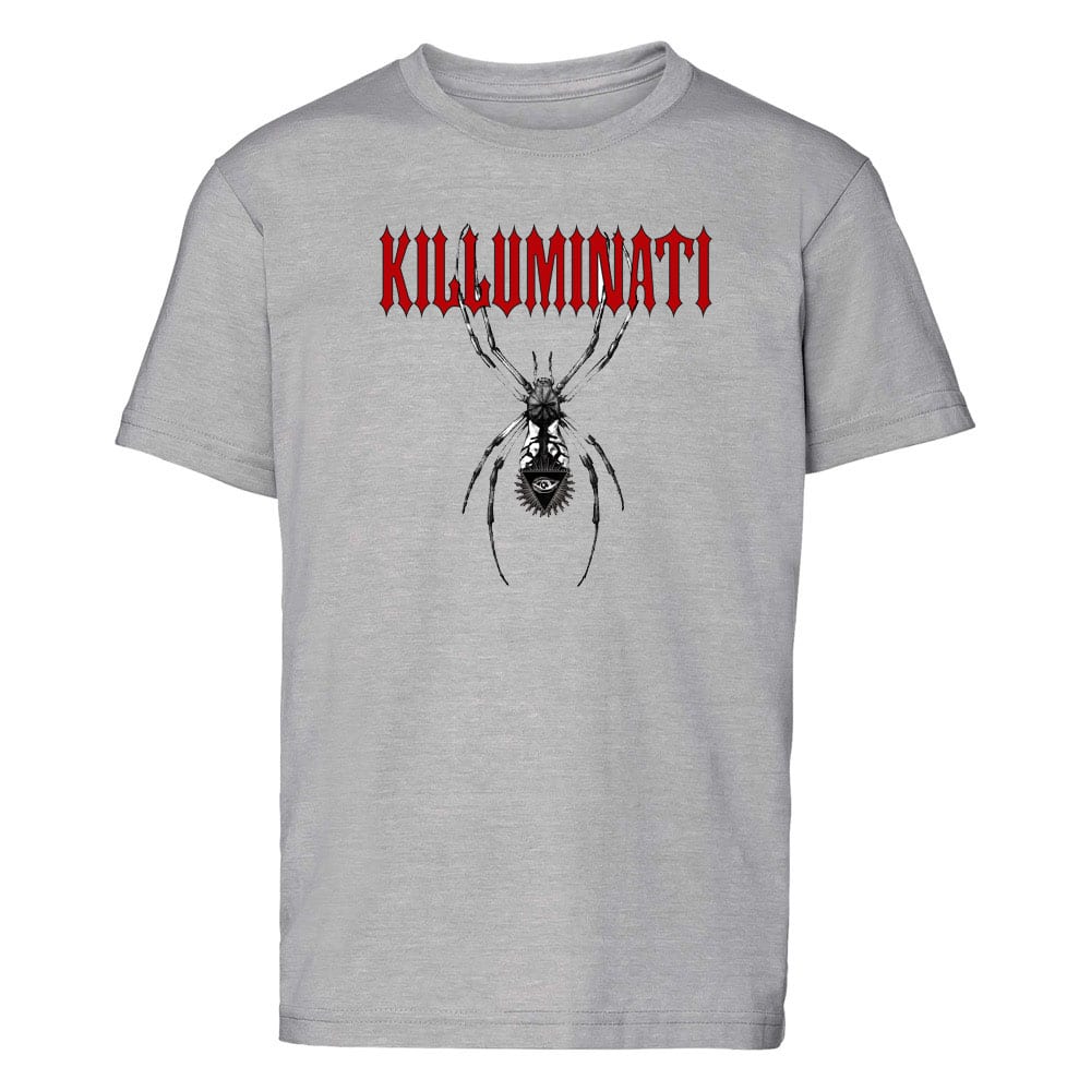 Kids Killuminati T Shirt Silver Marl