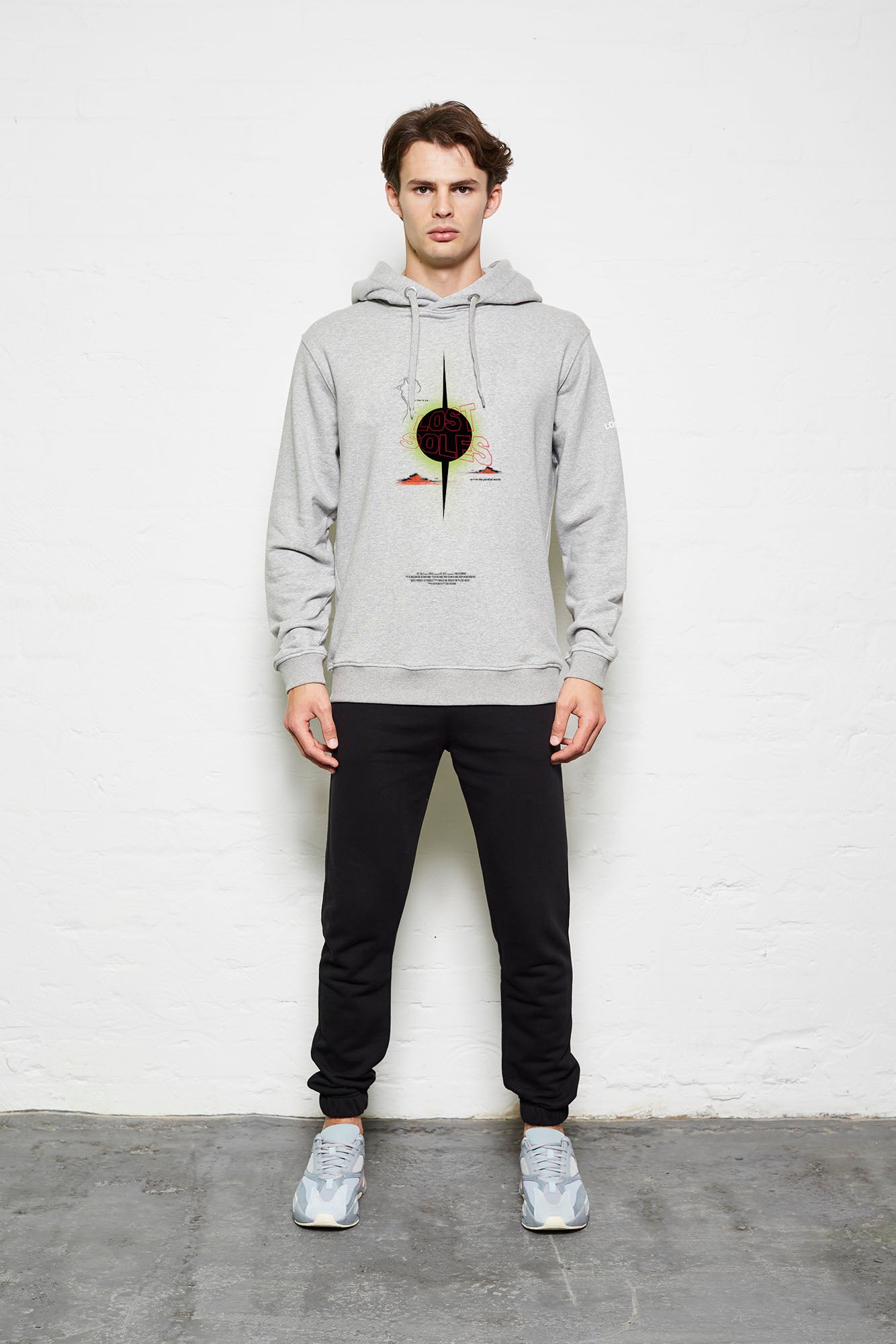 Grey Live in Sin Oversized Hoody