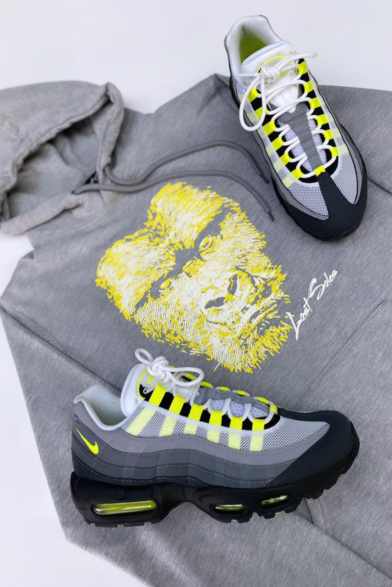 Neon Gorilla Hoody Grey