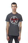 Grey Peace and Bird T-Shirt (Black Label)