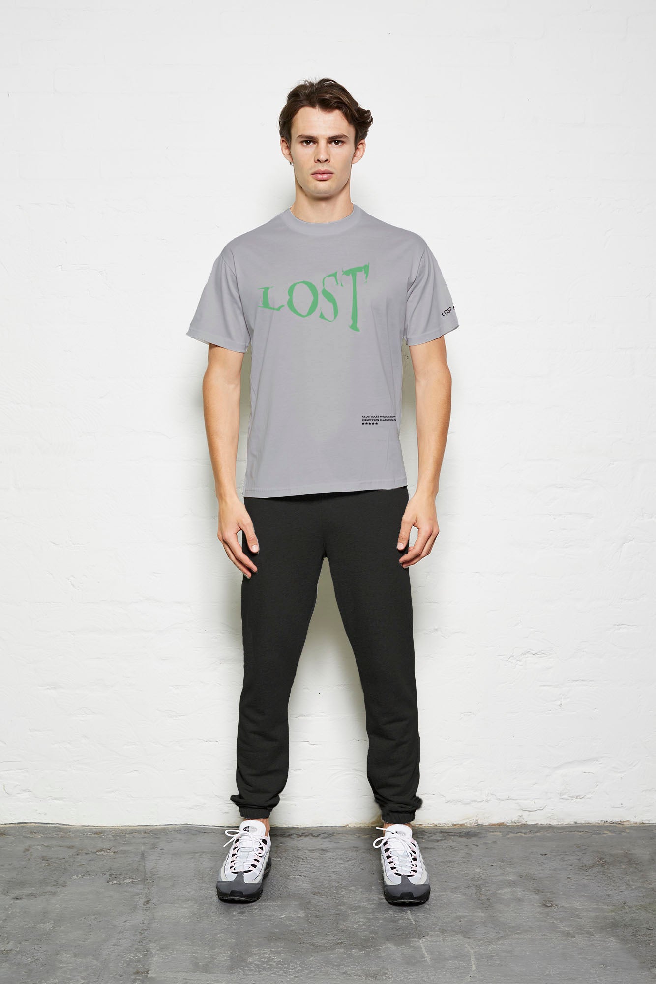 Grey Lost House Oversized Tshirt