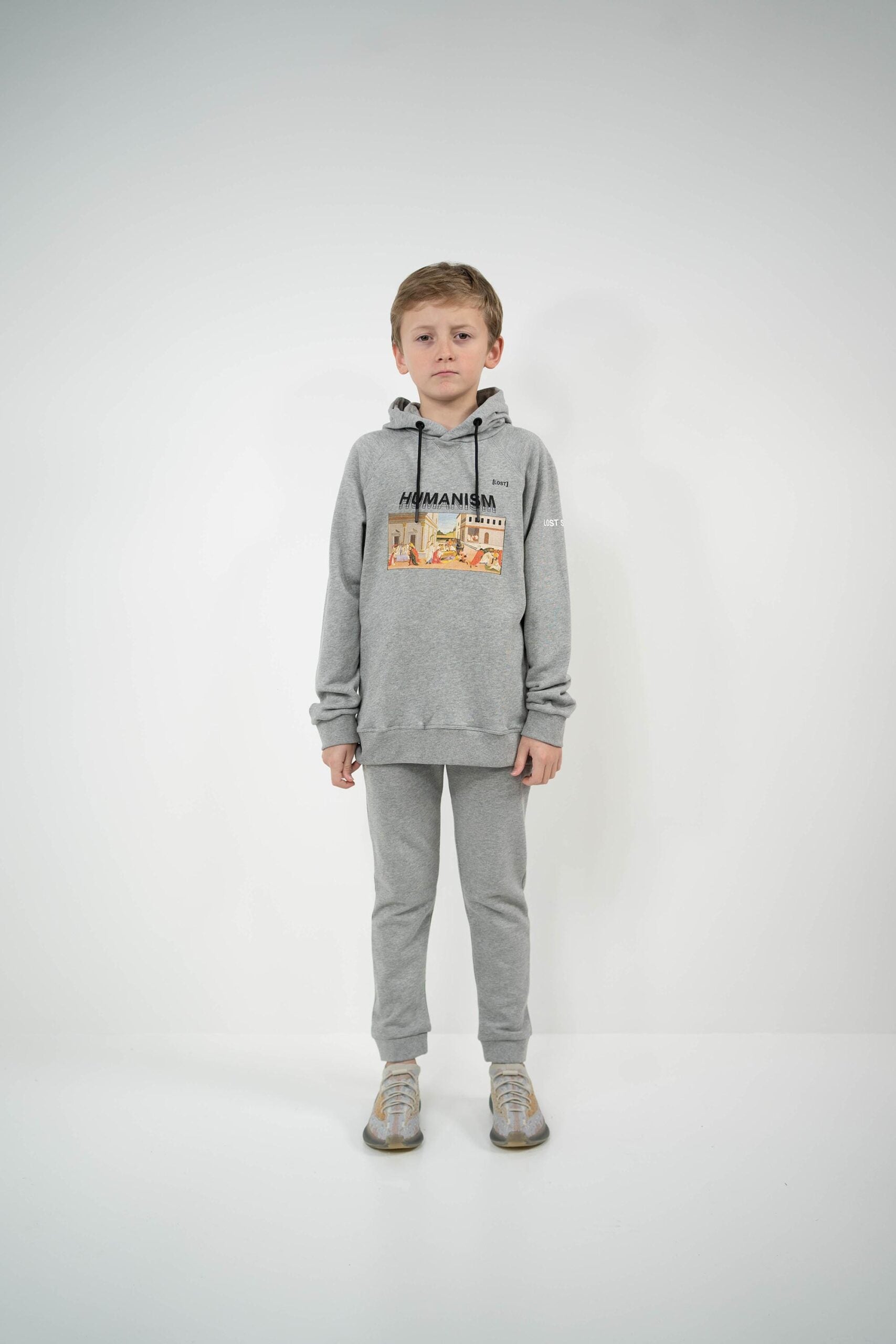 Kids Grey Humanism Hoodie