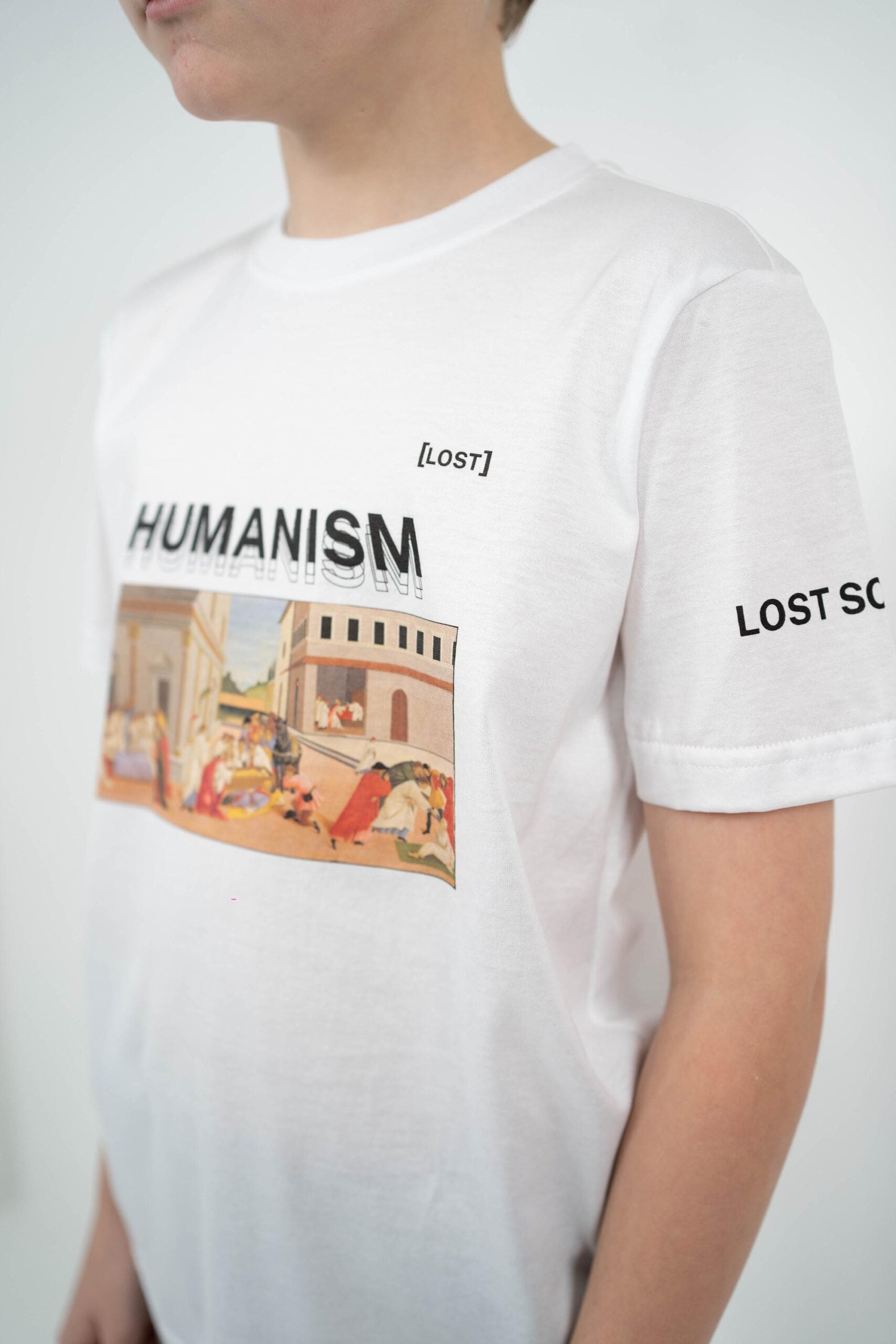 Kids White Humanism Tshirt