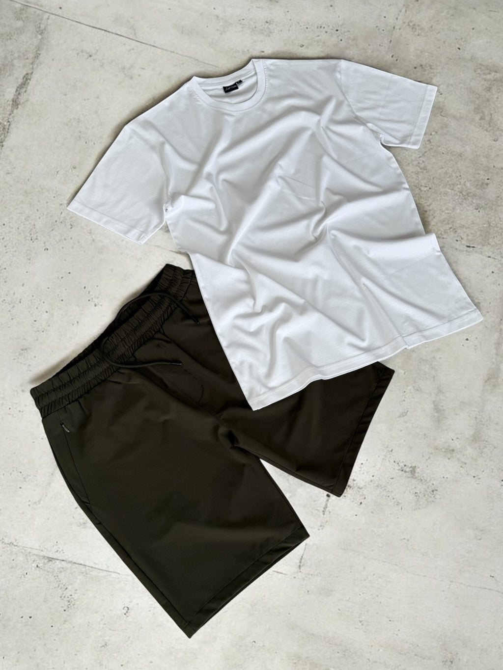 Men's Olive Green Tech Flex Shorts