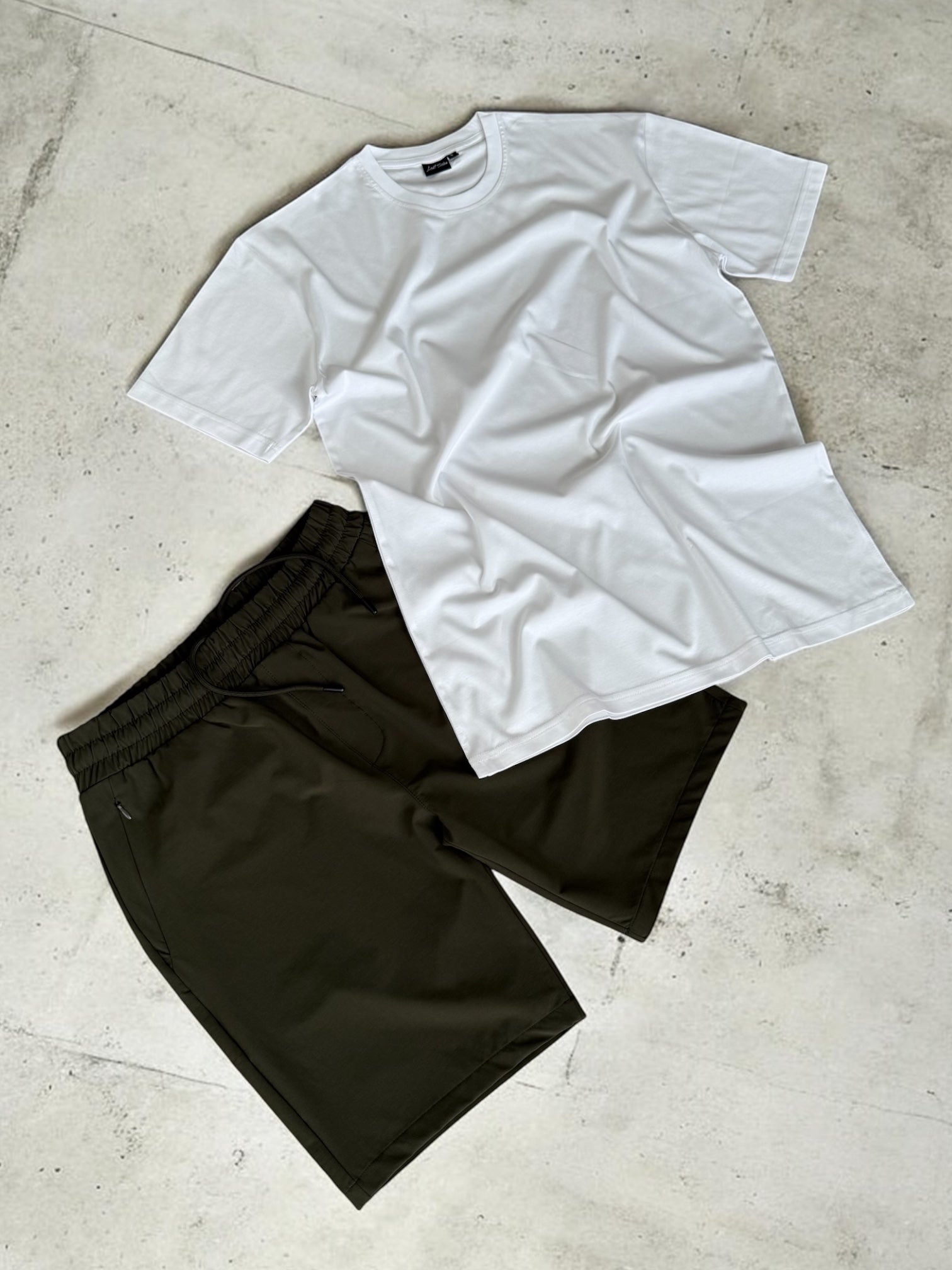 Men's Olive Green Tech Flex Shorts