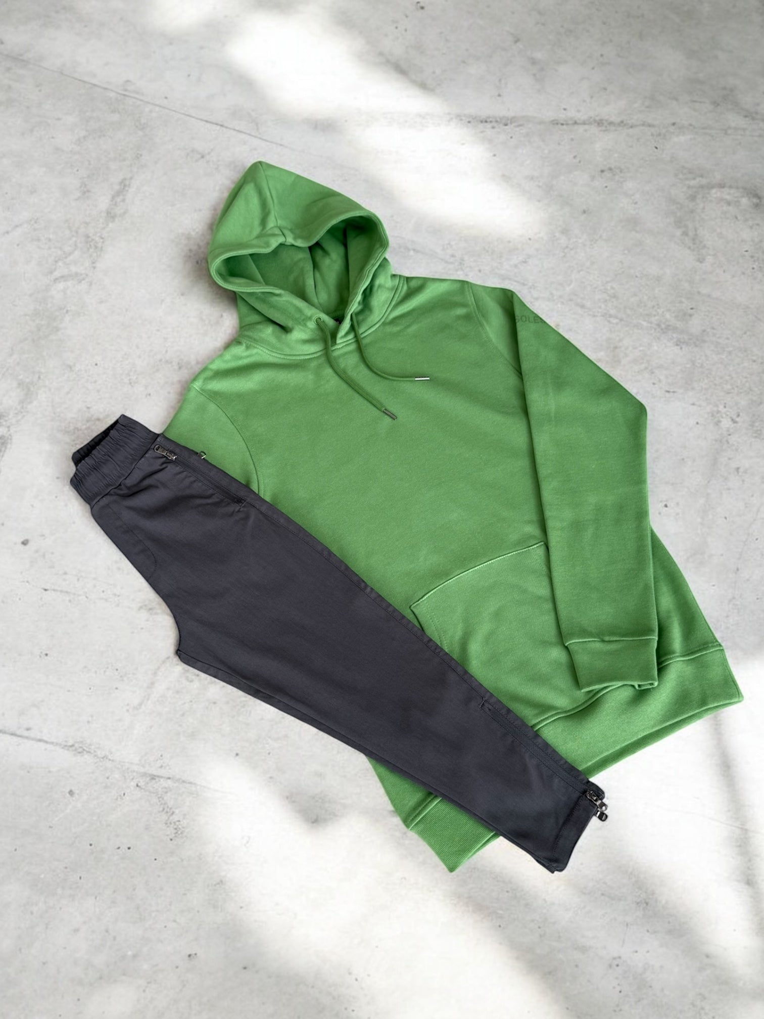 Kids Plain Forest Green Hoody