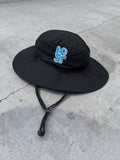Black feetival bucket hat