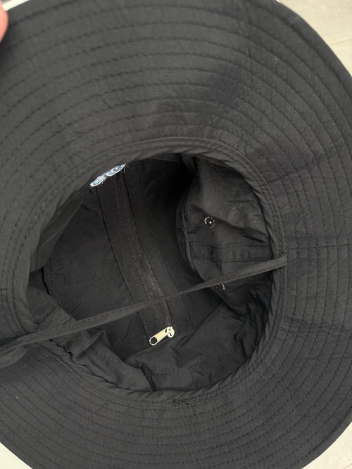 Black feetival bucket hat