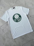 Palmeiras (Green) inspired white T shirt (slim fit go up one size )