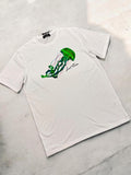 Jelly fish (green) white Tee (slim fit)