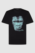 Mens Turquoise Gorilla Tshirt Black (Black Label)