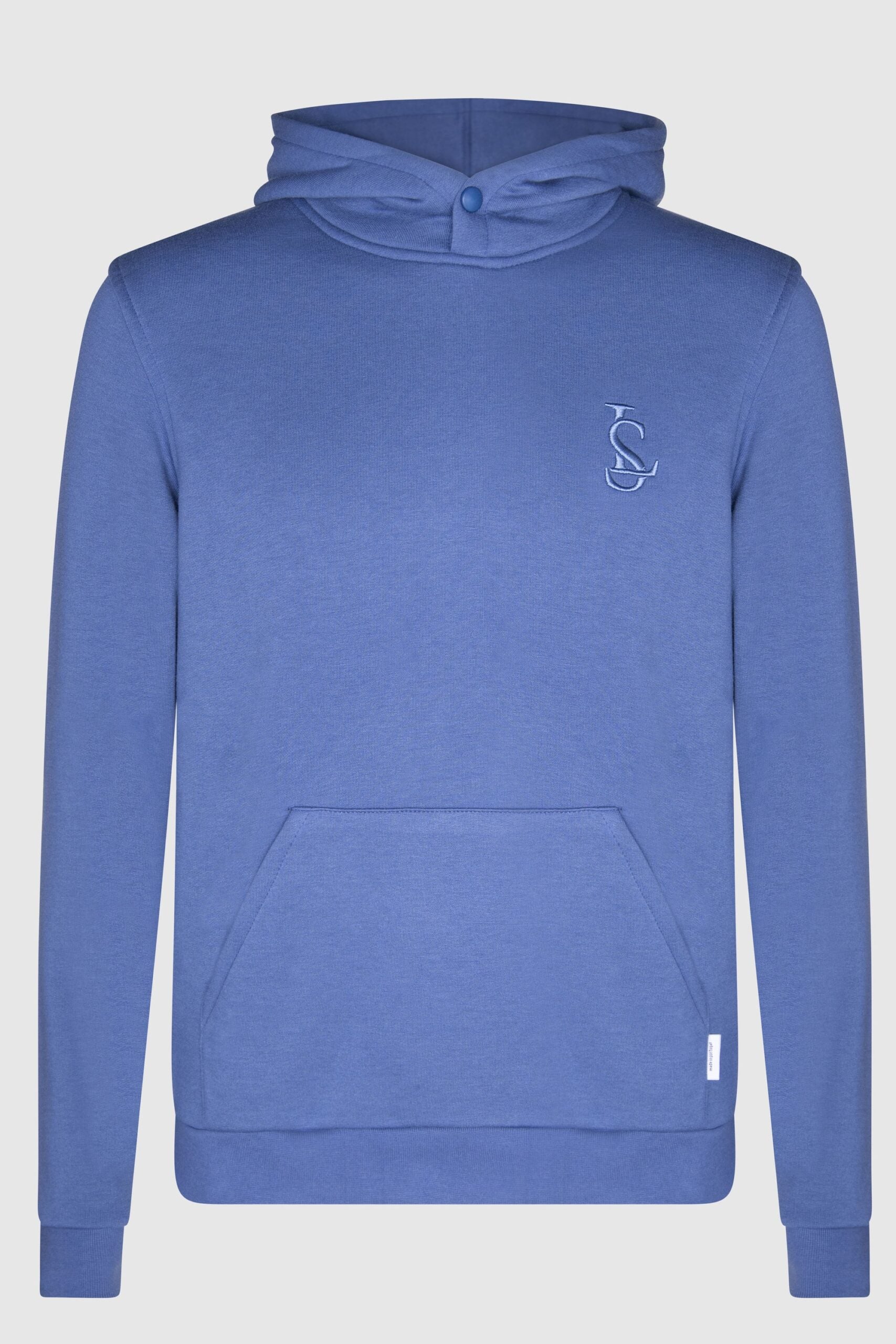 LS Embroidered Hoody Blue (New Style)