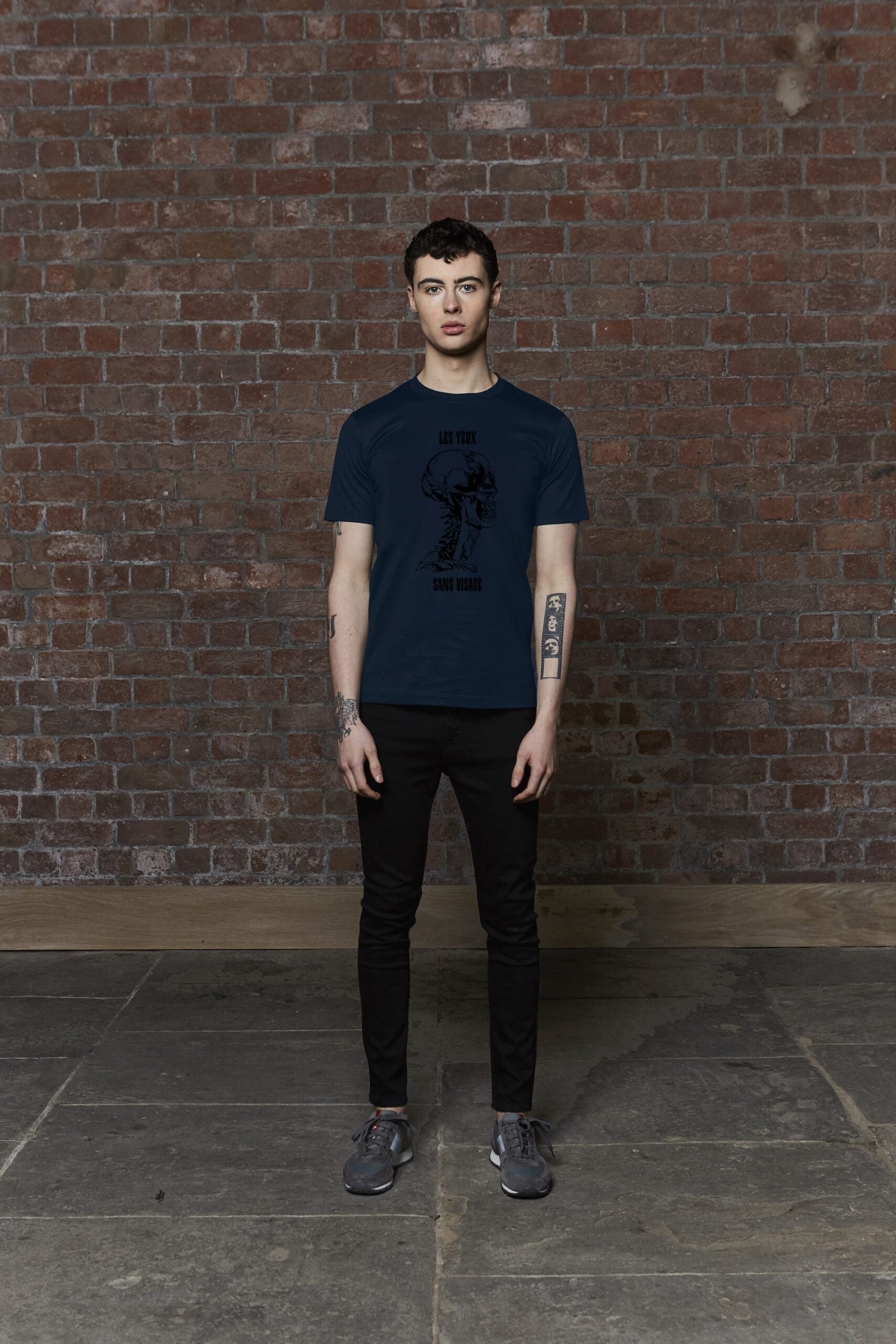 Les Yeux Sans Visage Navy T-Shirt (Luxury Range)