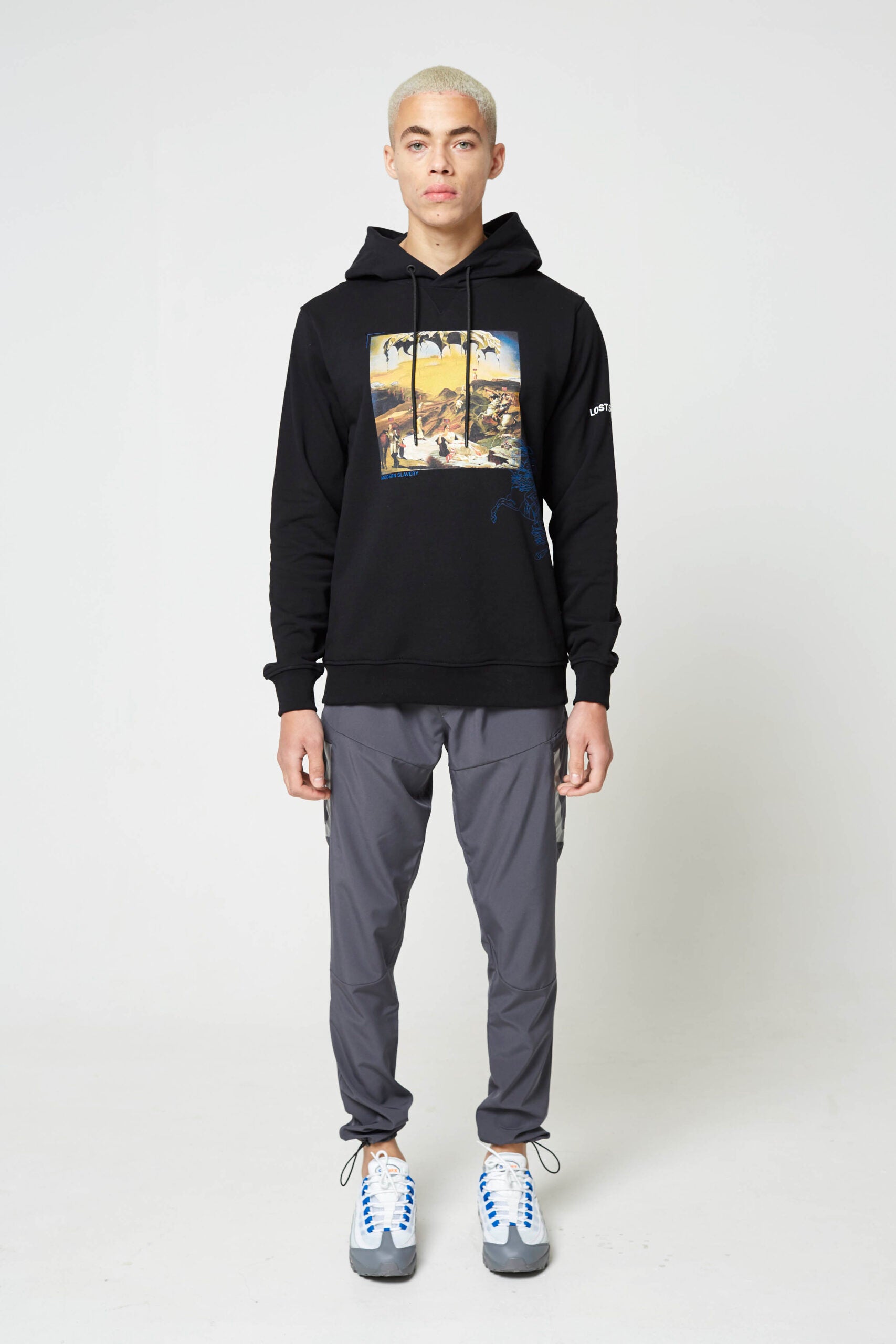 Black Modern Slavery Luxury Hoody