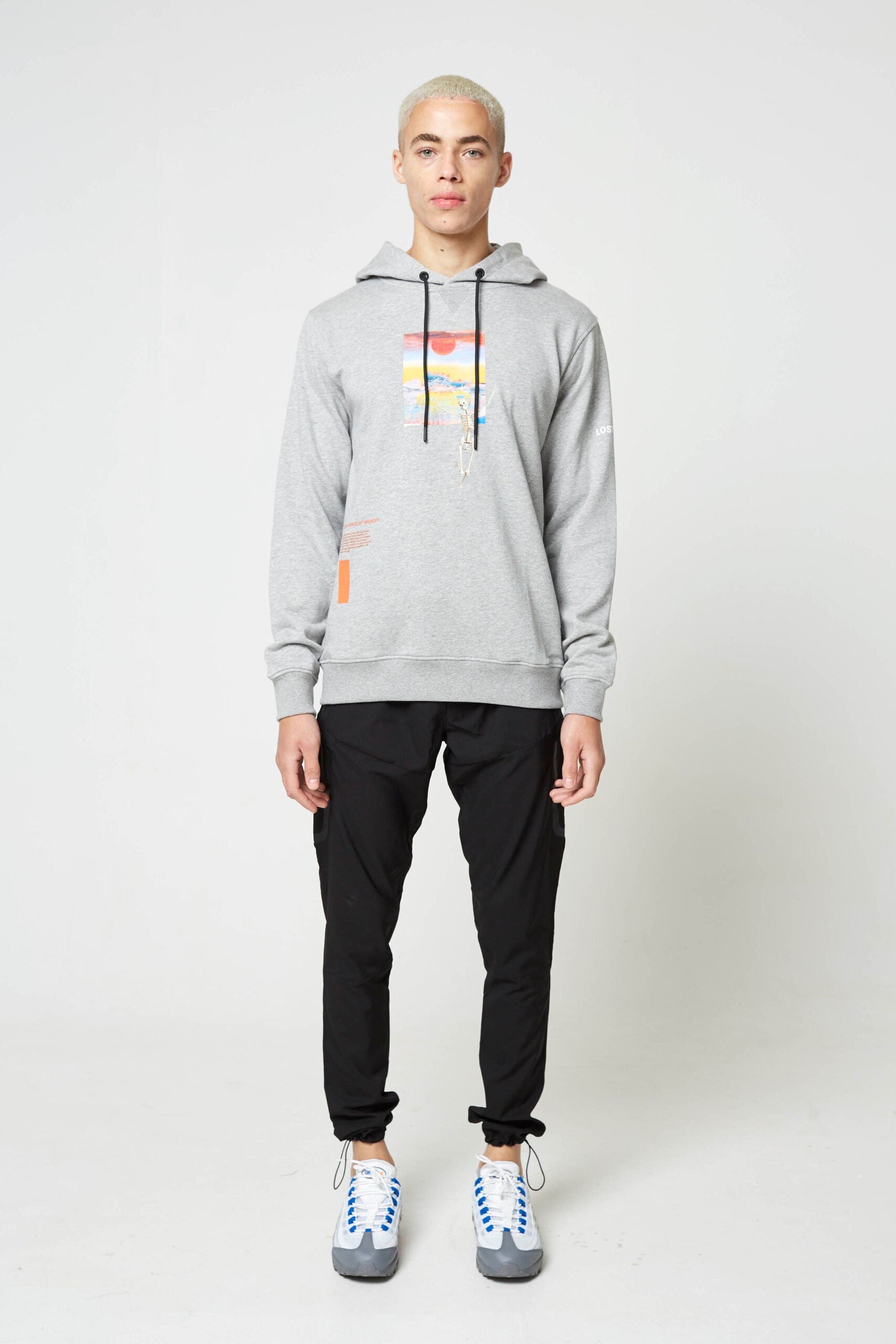 Grey Hyper-Consumerism Luxury Hoody