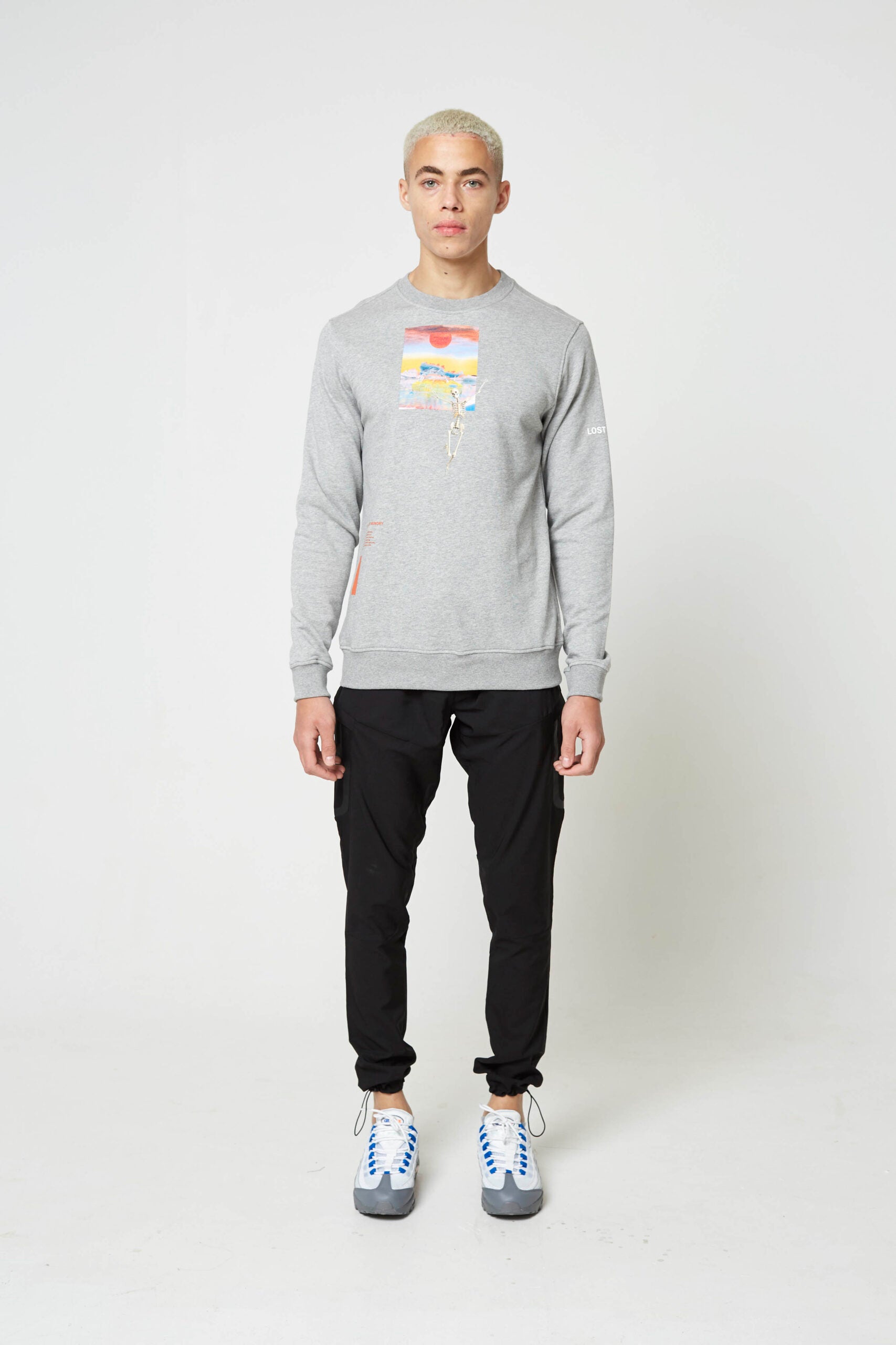 Grey Hyper-Consumerism Jumper