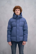 Mens Blue Luxury Down Coat
