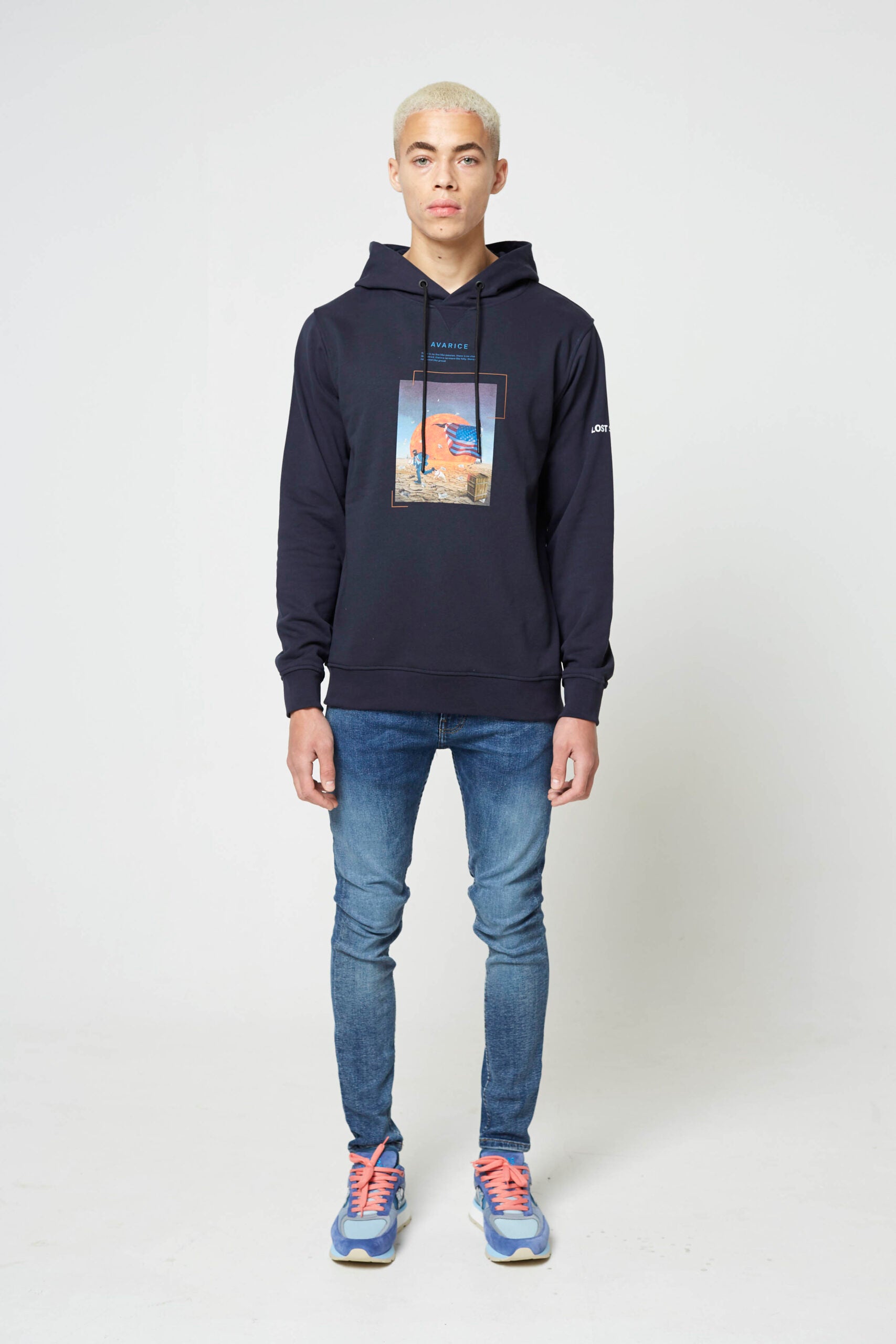 Navy Avarice Luxury Hoody