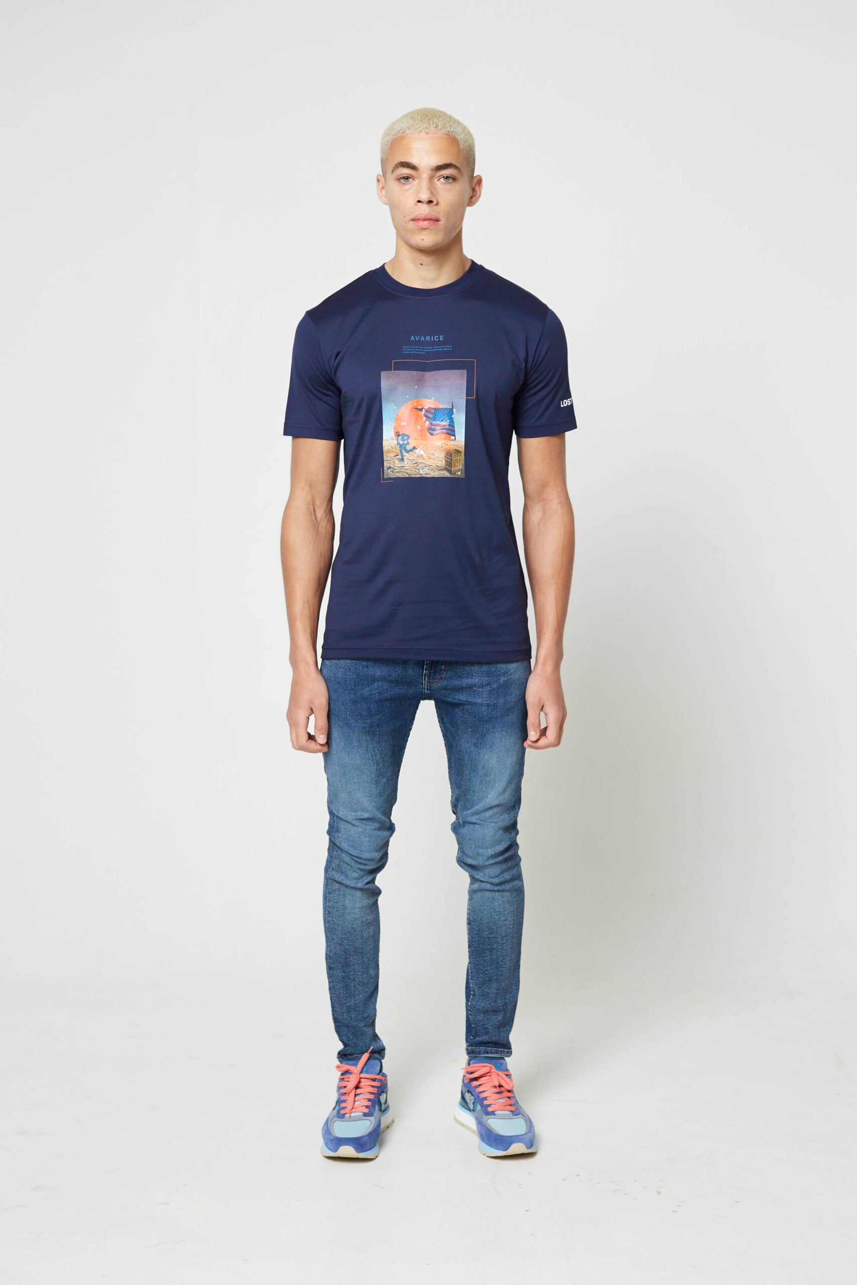 Navy Avarice Luxury Tshirt