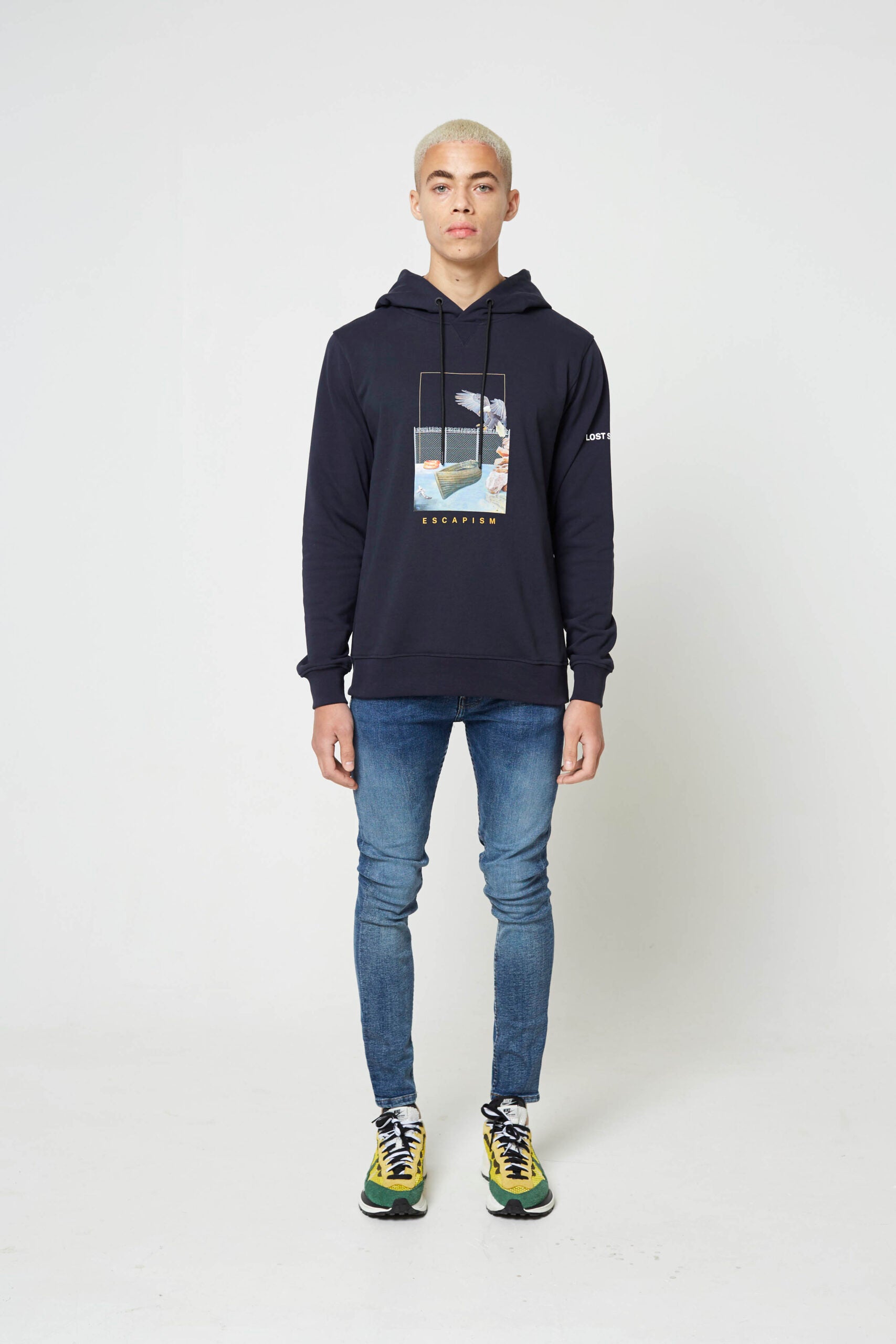 Navy Escapism Luxury Hoody