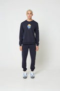 Navy Human Destruction Oversized Jumper