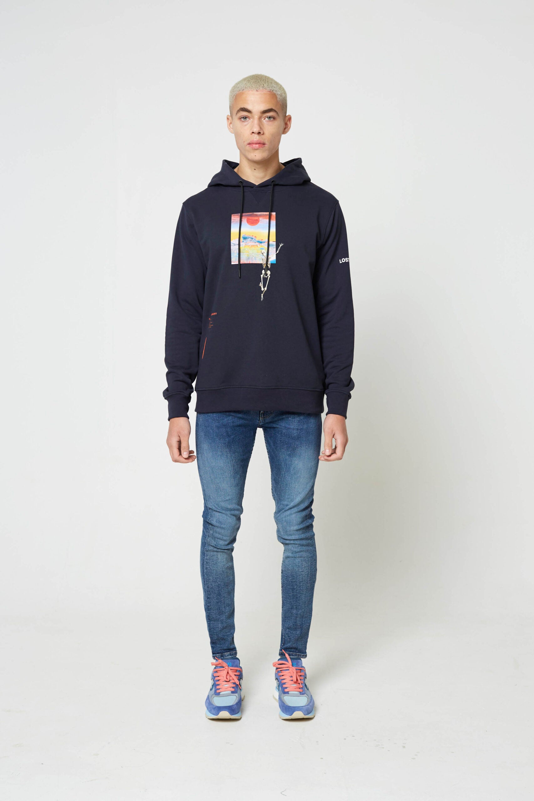 Navy Hyper-Consumerism Luxury Hoody