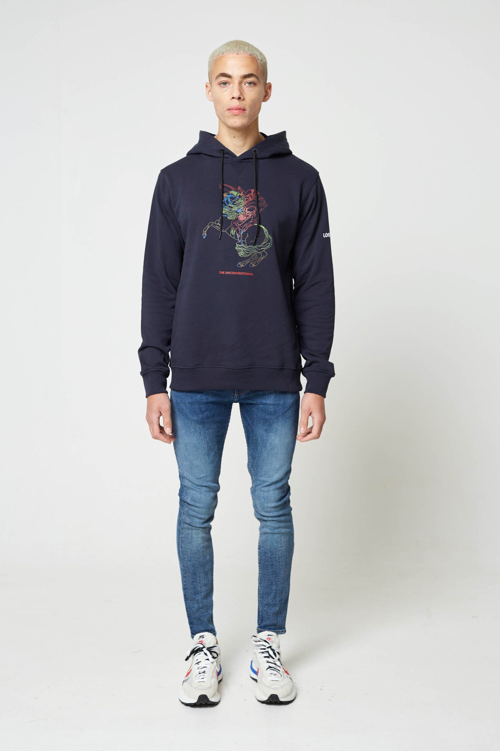 Navy Unconventional Luxury Hoody