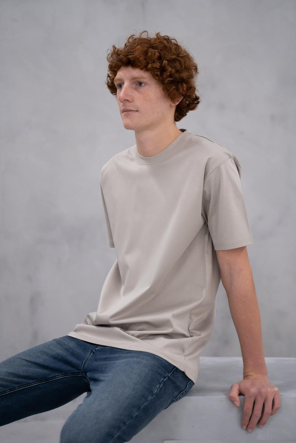 Sand Mercerised 2.0 Luxury Tshirt