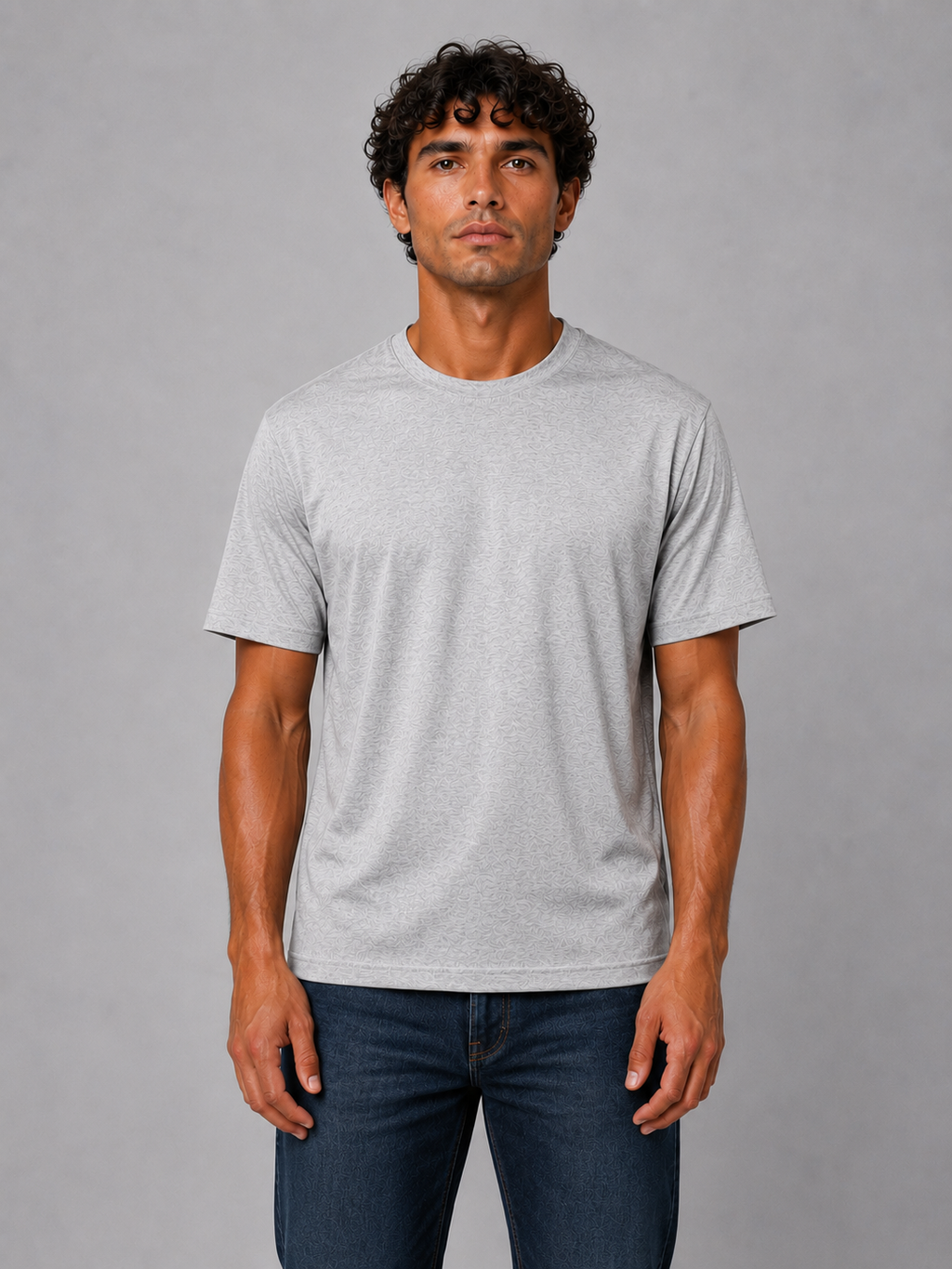 Marl Grey Mercerised 2.0 Luxury Tshirt